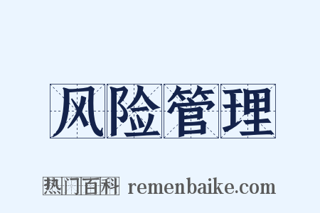风险管理是什么意思的图片